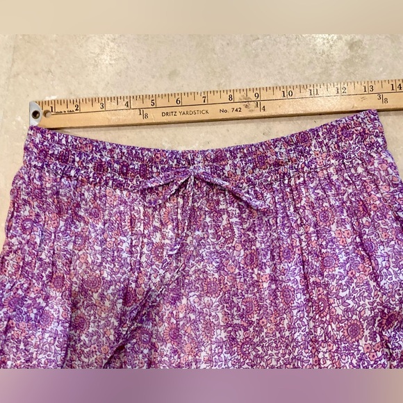 Cotton Floral Pink & Purple Flowy Top & Maxi Skirt SET. - Picture 15 of 16